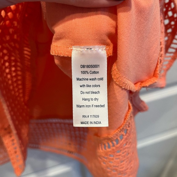 Coral Pink Short Sleeve Downeast T-shirt - Size Medium - Picture 7 of 7